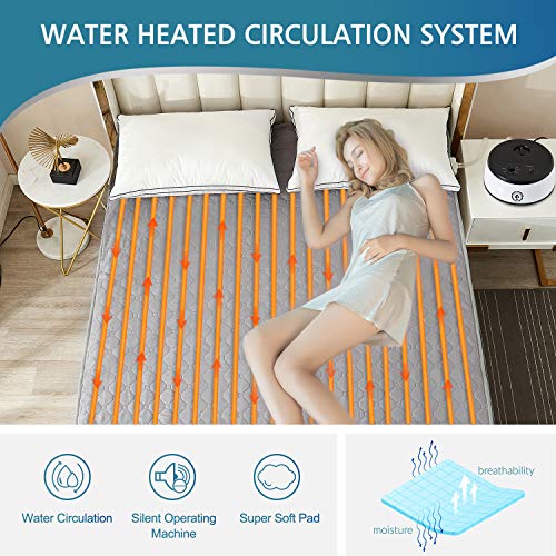 Water Heated Mattress Pad, Mechanical Control Bed Warmer with Super