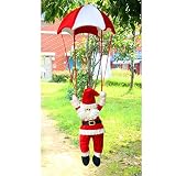 Xmas Ornament, Misaky Christmas Tree Hanging Santa Claus Snowman In Parachute Decoration (# A)