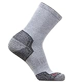 Premium Bamboo Comfort Socks for Men and Women – Great for Hiking, Walking, Everyday Wear – Crew Socks, Moisture Wicking, Ultra-Soft, Eco Friendly (L/XL, Light Grey)