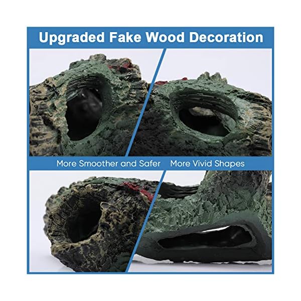 YOUTHINK Legni Arredo per Acquario,Acquario Legno Acquario Ornamento Artificiale Tronco in Resina Grotta per Acquario…