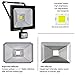 CLY 50W Motion Sensor Flood Lights Outdoor Security Floodlight Waterproof IP66 Cool White 6000K 4500 Lumens PIR Flood Lights (Without Plug)