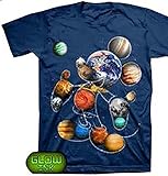 Disney Adult Planet Disney Mickey Mouse Glow in the Dark Ink T Shirt - Navy