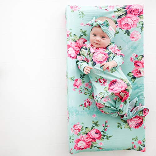 Posh Peanut Baby Soft Gown for Girls Viscose from Bamboo Infant