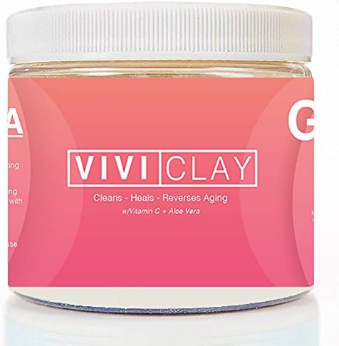 Vivi Clay Indian Healing Face Mask - 16 Oz, 100% Pure Sodium Bentonite Indian Healing Clay Powder - Therapeutic Grade - Face Skin Care, Deep Skin Pore Cleansing, Detoxifying, Repair Formula