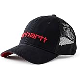 Carhartt Men's Canvas Mesh-Back Logo Graphic Cap