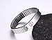 Medical Alert Bracelet for Men: Free Engraving Stainless Steel Stretch Style ID Wristband, Custom Black Deep Engraved Jewelry, 6.6