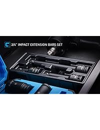 Herramientas de Capri 3 4 de pulgada de Impacto barra de extensión Set, Crmo, 3 Piece