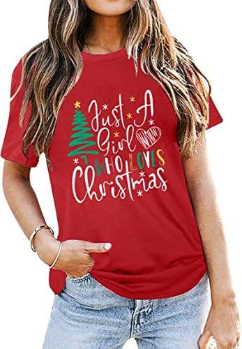 Christmas Tshirt Women Xmas Tree 
