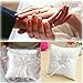 Hosaire Ring Bearer Pillow 4 x 4 inches Bow Rhinestone Double Heart Ring Pillow Wedding Decoration White