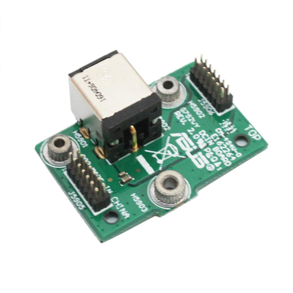 Gintai DC Power Jack Board for Asus ROG G752 G752VL G752VT G752VT-TH71 G752VT-DH74 G752VT-DH72 G752VY G752VM 69N108E11F00 90NB09X1-R10050 90NB09Y1-R10050 90NB0D60-R10010
