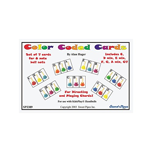 Rhythm Band Color-Coded Handbell Cards/7 Chords