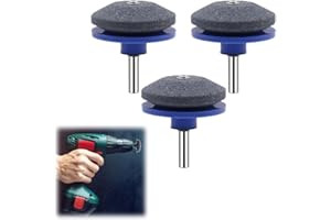 HILOST Lawnmower Dull Blade Sharpener,2024 New Lawnmower Blade Sharpener For Lawn,Universal Lawn Striping Kit,Lawn Mower Blade Sharpener Tool For Any Power Hand Drill (blue)