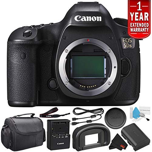 Canon EOS 5DS Digital SLR Camera 0581C002 (Body Only)- Starter Bundle (International Version) (Best Entry Level Full Frame Dslr)