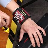 Maggift Magnetic Wristband Adjustable Tool Wristband with 6 Magnets