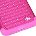 Style4U Studded Rhinestone Hybrid Armor Case Cover For Samsung Galaxy Mega 2 G750F With 1 Screen Protector And 1 Stylus [Hot Pink / Hot Pink]