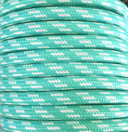 25 MTS CAVO TESSILE FENIX MENTA/BIANCO