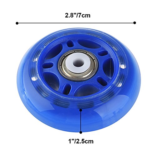 RUNACC Inline Roller Skate Wheels Premium Replacement Rollerblade Wheels with Bearings (B- Set of 4)