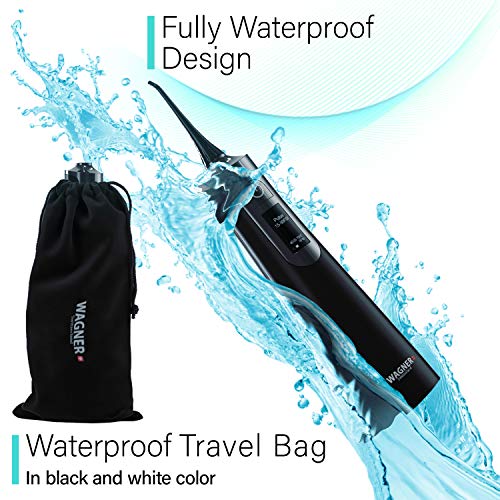 Wagner Switzerland Advanced Digital Water Flosser with LCD Display, 3 Modes, 4 Tips, Wireless Chargi - //coolthings.us