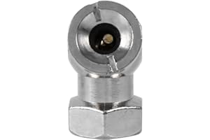 Keenso Car Tyre Inflator Valve Connector Air Chuck Ball Tire Clip Lockon Closed Ball Chuck and Clip Lock On Tire Chuck with Clip for Inflator Gauge Compressor Accessories