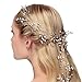 Jaciya Crystals Wedding Headband Bridal Headpieces for Bridesmaid and Flowergirls, 19.7 inches Hair Vine and Headpiece Pearls Silver Hair Accessories for Women (Silver)