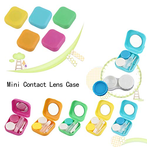 Robincure Plastic Mini Contact Lens Case Outdoor Travel Contact Lens Holder Container