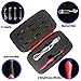 eQFeast Improved Black Marked Size - Rechargeable Lighted Crochet Hooks with Interchangeable Heads(9 Sizes,2.5mm to 6.5mm)-LED Lite Hooks Sets for DIY Weave Yarn