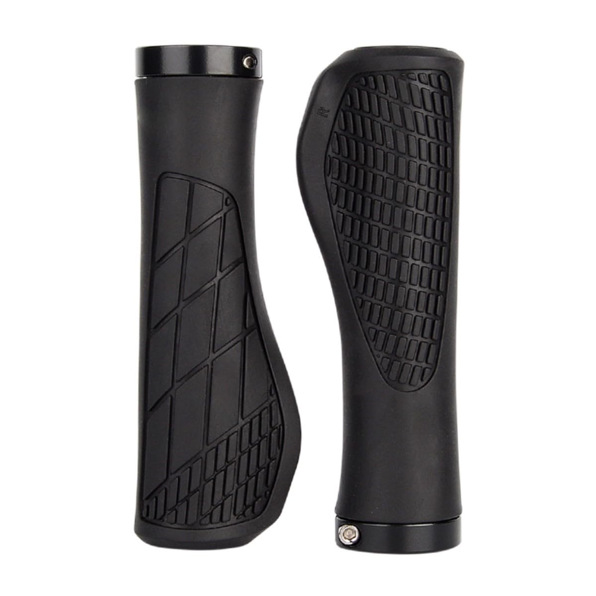 Houson Ergonomic, Non-Slip Rubber Bike Grips - MTB & E-Bike Compatible