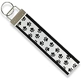Infinity Collection Paw Print Keychain - Pet Lover Gift for Dog or Cat Owners