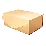 JINGUAN Gold Gift Box with Lid for