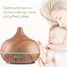 Essential Oil Diffuser, 300ml Cool Mist Humidifier Ultrasonic Aromatherapy Diffuser for Office Home Bedroom Living Room Study Yoga Spa – Wood Grainthumb 1