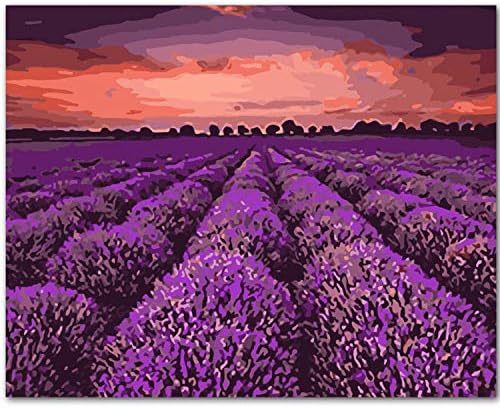 数字で紫のラベンダーdiy絵画数字でアクリル絵の具家の装飾のため 数字で紫のラベンダーdiy絵画数字でアクリル絵の具家の装飾のため