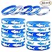 Shark Party Favors Rubber Bracelets - Under the Sea/Baby Shark Birthday Party Supplies Goodie Bag Stuffers Fillers Slicone Wristbands