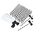 LUOEM Bow Ties Paper Straws Decorative Cocktail Drinking Straws for Wedding Birthday Graduation Party Decoration Supplies, Pack of 40