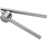 RXXM Garlic Press Mincer, Stainless Steel Premium Zinc Alloy Garlic Crusher Professional Grade, Detachable, Heavy-duty, Rust 