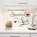 This Kitchen is Seasoned with Love Art Wall Decal Vinyl Removable Quotes Wall Stickers Kitchen Home Decor