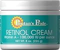Retinol Cream (Vitamin A 100,000 IU Per Ounce) Cream 8 oz