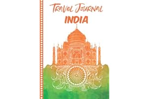 Travel Journal India: Diary or Notebook, 108 pages ILLUSTRATED, Holiday Activity Book to Be Filled, Diary Book for his Travel, Gift to Offer