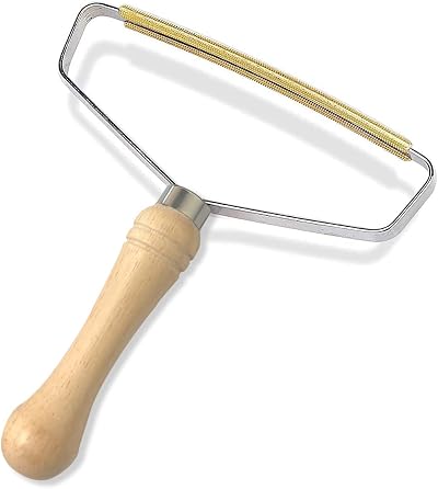 jiuhao Lint Remover Carpet Hair Scraper Copper Head Wooden Handle