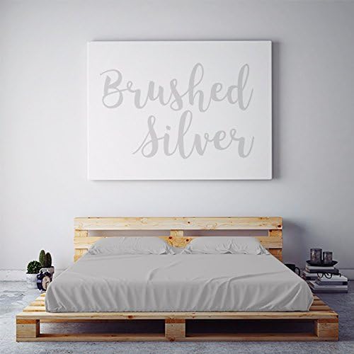 PeachSkinSheetsBrushed Silver Sheet Set - 1500tc Level of Softness - Extra Soft Cooling Sheets for Hot Sleepers and Night Sweats - Full Size