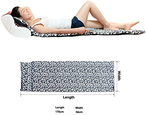 KLASVSA™ 8-Motor Vibration Massage Seat Cushion with Heat &amp; Massage Mattress -Heating Vibrating Cushion Back Massager Mat &amp; Cushion Relaxation Health Care Vibrador
