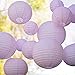 Just Artifacts Decorative Round Chinese Paper Lanterns 12pcs Assorted Sizes (Color: Pale Pink)