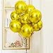Yalulu 4pcs 22inch Gold/Silver 4D Large Round Sphere Shaped Aluminum Foil Balloon Birthday Party Wedding Baby Shower Marriage Decor Supplies (Gold)