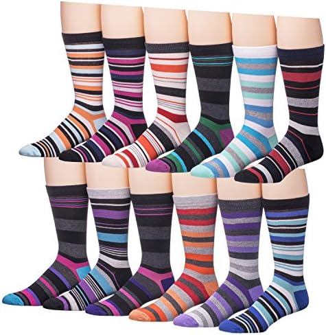 Men's Pattern Dress Socks Cotton Blend Colorful Designes (2900)