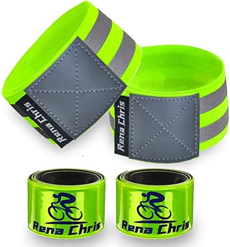 Reflective Running Gear, 4pcs High Visibility Reflective Bands for ...