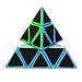 Twister.CK Pyramid Speed Cube Magic Cube Brain Teasers Puzzles with Carbon Fiber Sticker