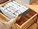 YOMFUN Socks Organizers Underwear Drawer Organizer, Foldable Cloth Dresser Organizer for Socks,Ties,Underwear,Tank Tops,Baby T-Shirt-Shorts,Belts,Small Stuff,Set of 2 (Gray)