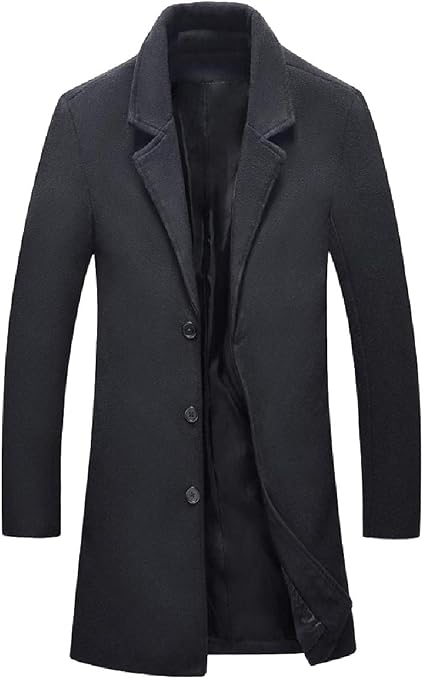 thigh length wool coat