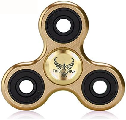 The Trill Shop's TRIX Fidget Tri-Spinner | LEARN TRICKS with our TRICK BONUS | Premium Parts - Built for top trick performance (GOLD)