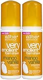 Alba Botanica Moisturizing Shave Foam, Mango Vanilla - 5 oz - 2 pk