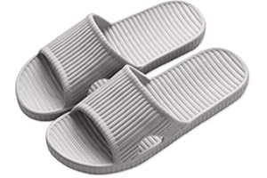 VIDSID Shower Slippers for Women Men, Quick Drying Lightweight Non Slip Open-toe EVA Travel-friendly Breathable Shoes Slide Slippers for Bathroom,House Slipper,Outdoor